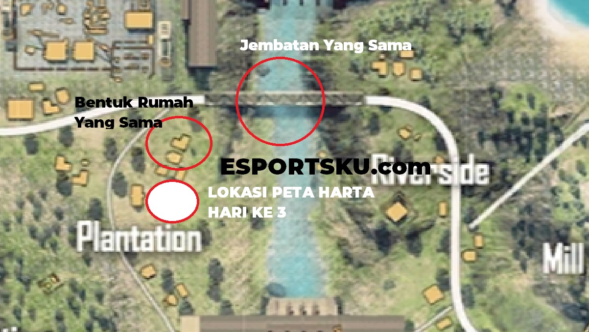 Lokasi Peta Harta Hari Ke Free Fire Elite Pass Bermuda Ff