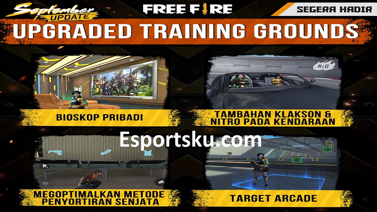 4 Upgrade FF Training Grounds Free Fire Esportsku