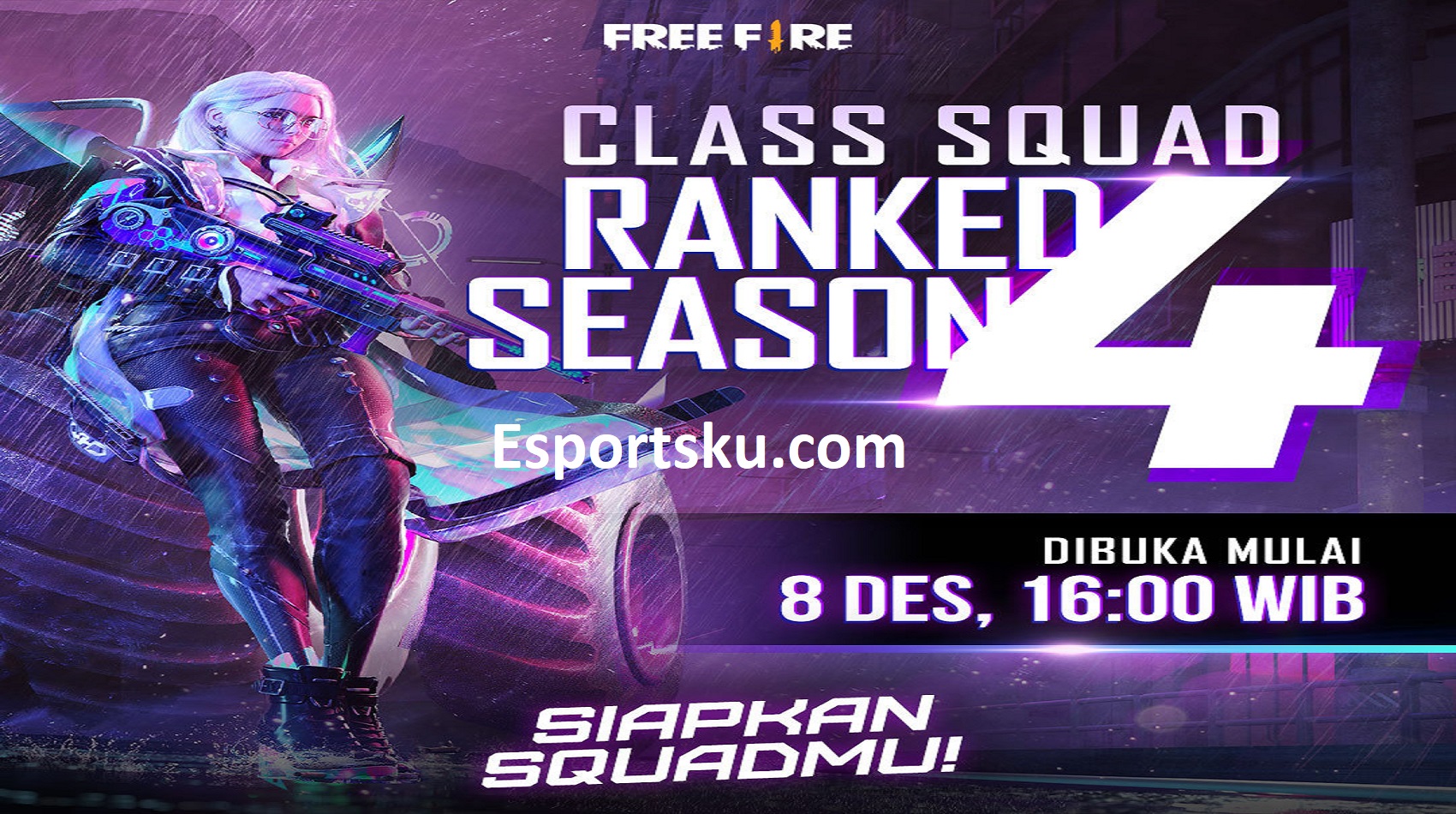 Tanggal Rilis Clash Squad Rank Season 4 Free Fire FF Esportsku