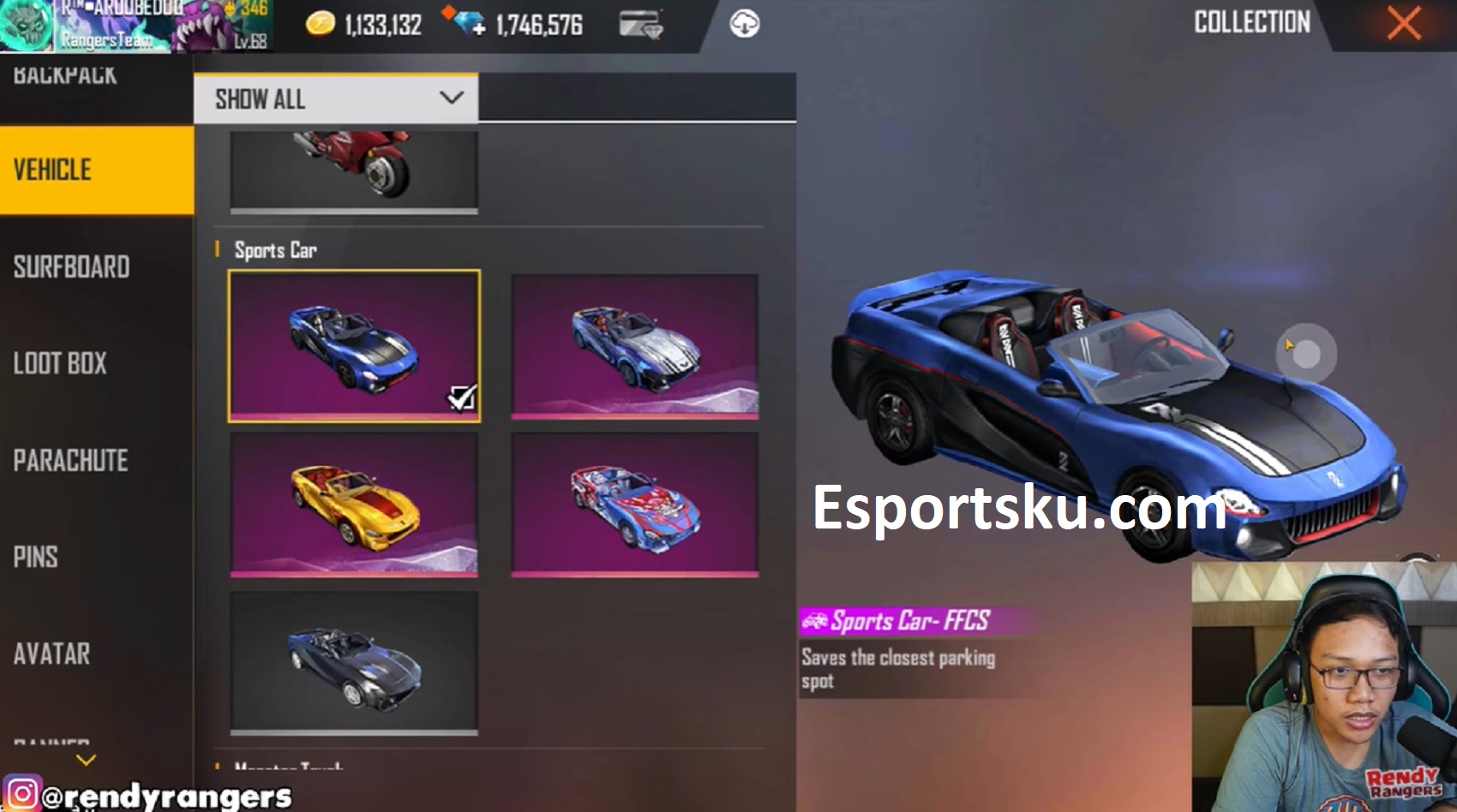 Cara Mendapatkan Skin Sport Car Ffcs Free Fire Ff Esportsku