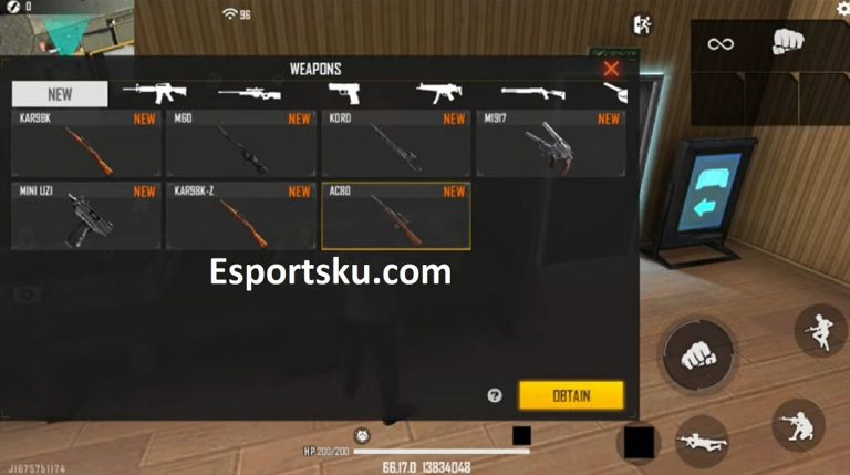 10 Tips Menggunakan Senjata AC80 Free Fire FF Esportsku