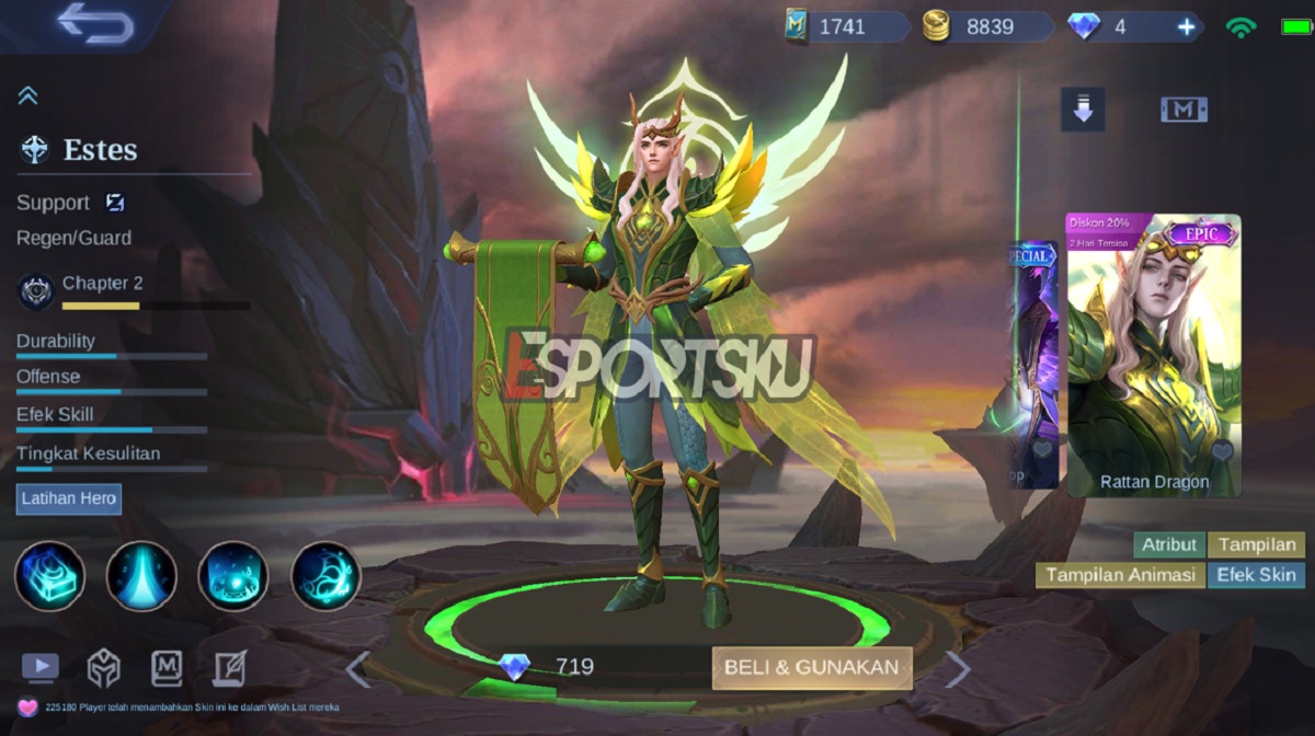 Bocoran Skin Revamp Galaxy Dominator Estes Mobile Legends ML Esportsku