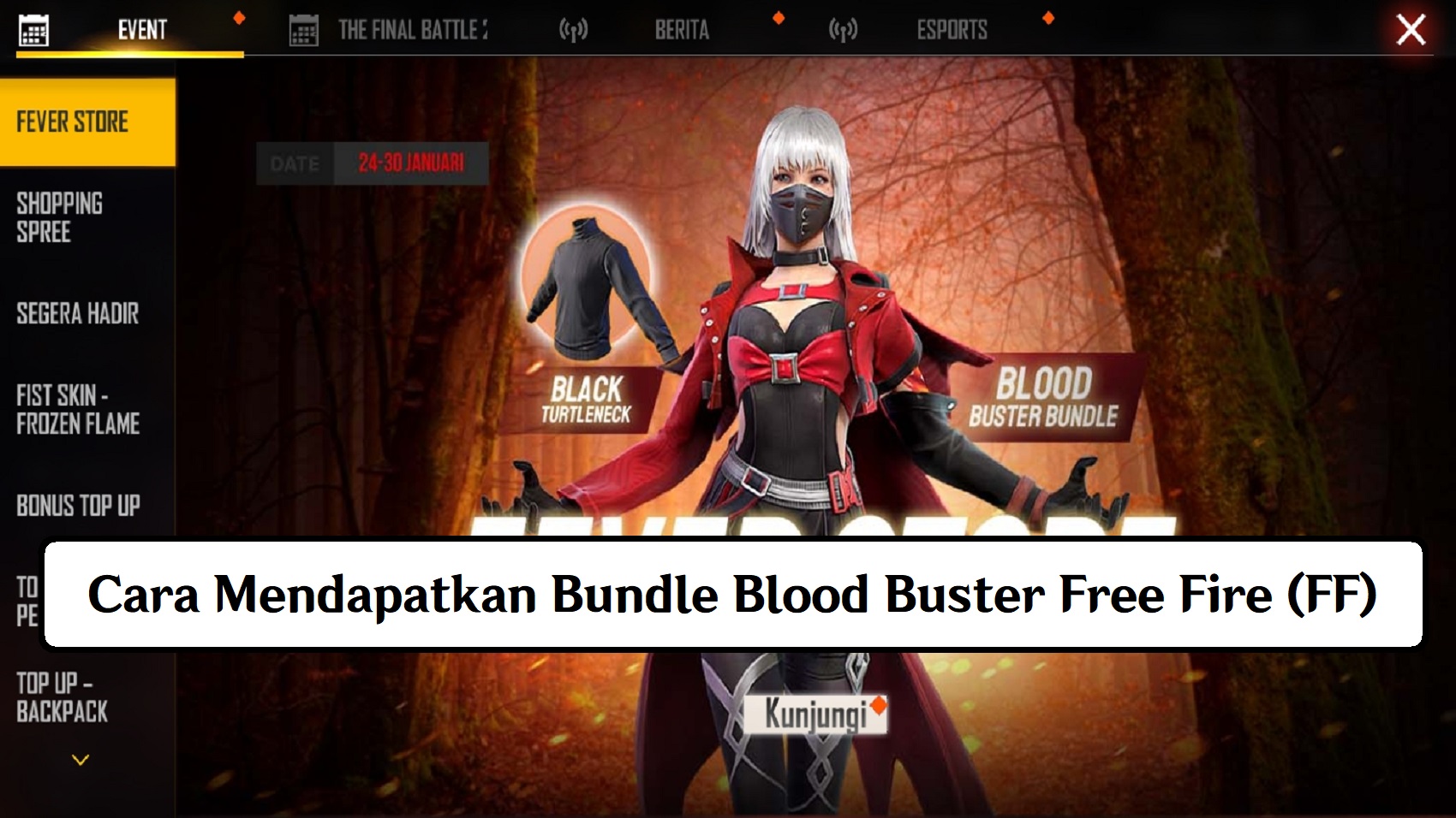 Cara Mendapatkan Bundle Blood Buster Free Fire Ff Esportsku