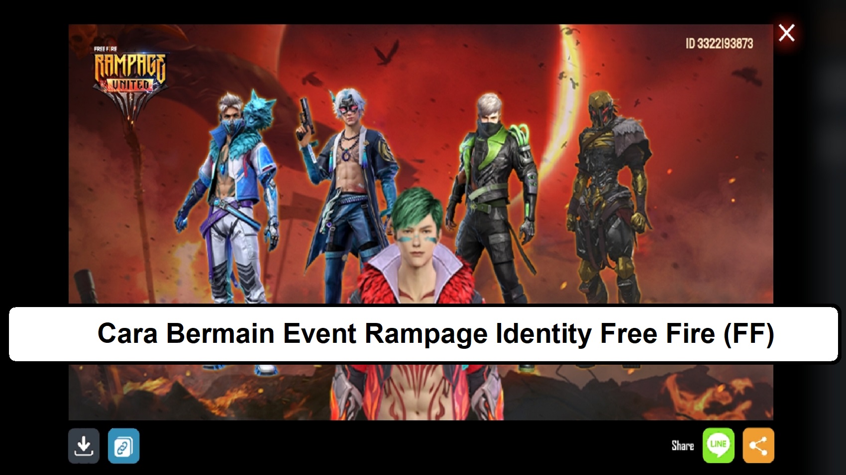 Cara Bermain Event Rampage Identity Free Fire FF Esportsku