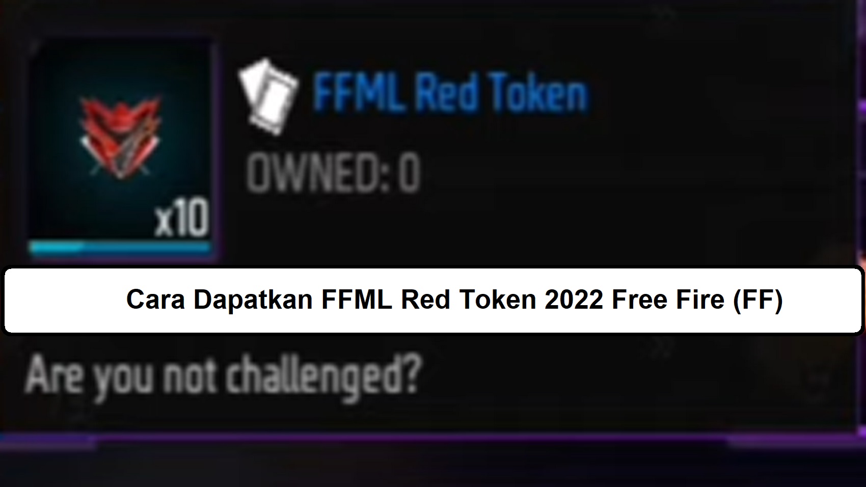 Cara Dapatkan Ffml Red Token Free Fire Ff Esportsku