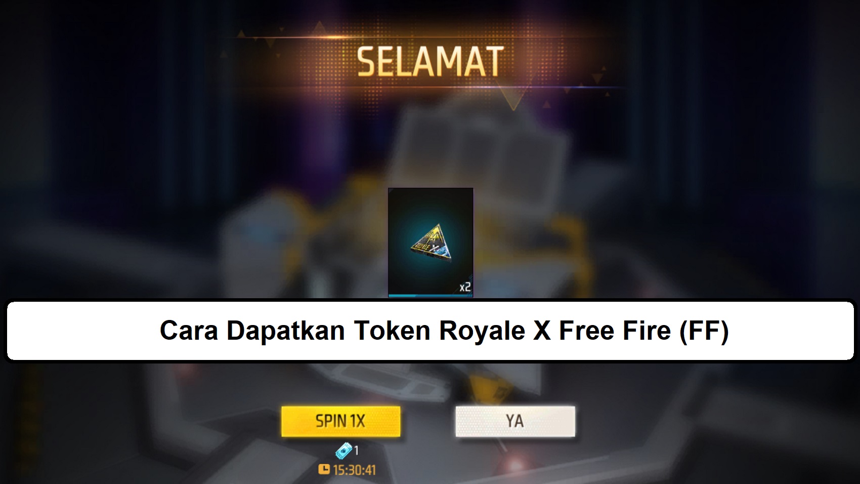 Cara Dapatkan Token Royale X Free Fire FF Esportsku