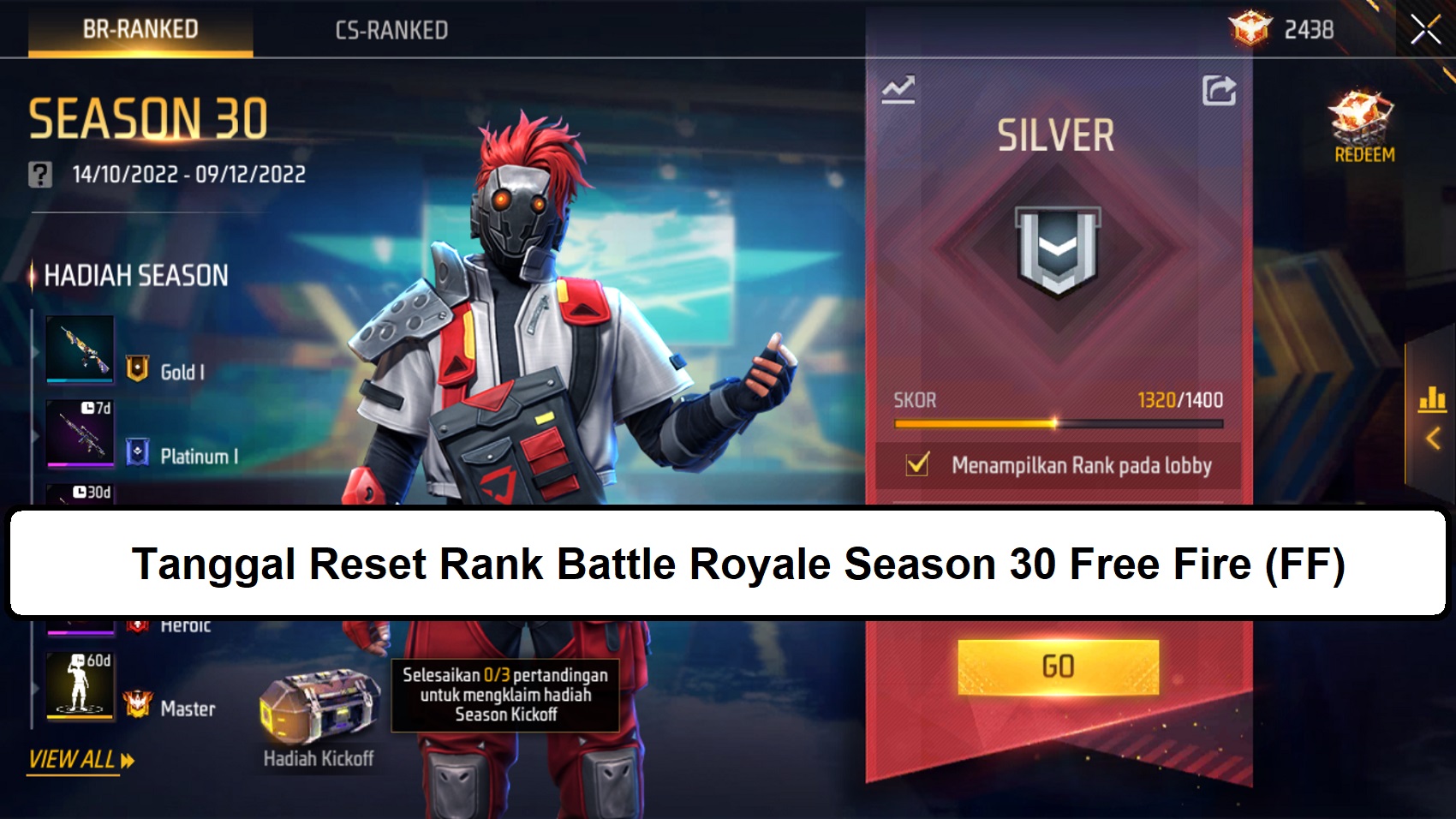 Tanggal Reset Rank Battle Royale Season Free Fire Ff Esportsku