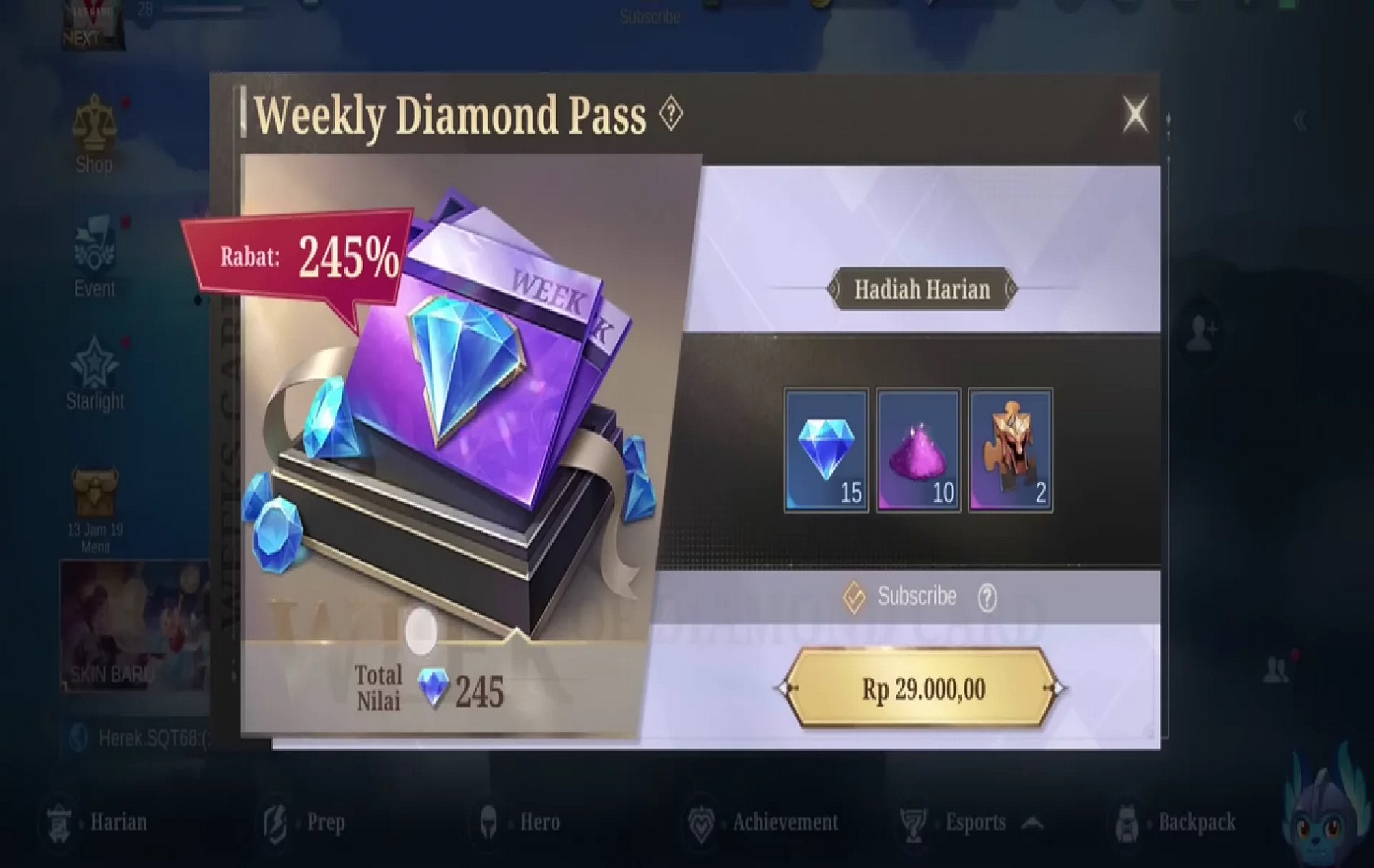 Diamond Ml Gratis Weekly Diamond Cek Cara Ini Untuk Dapatkannya Di