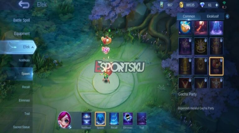 5 Cara Dapatkan Efek Spawn Gacha Party Mobile Legends ML Esportsku