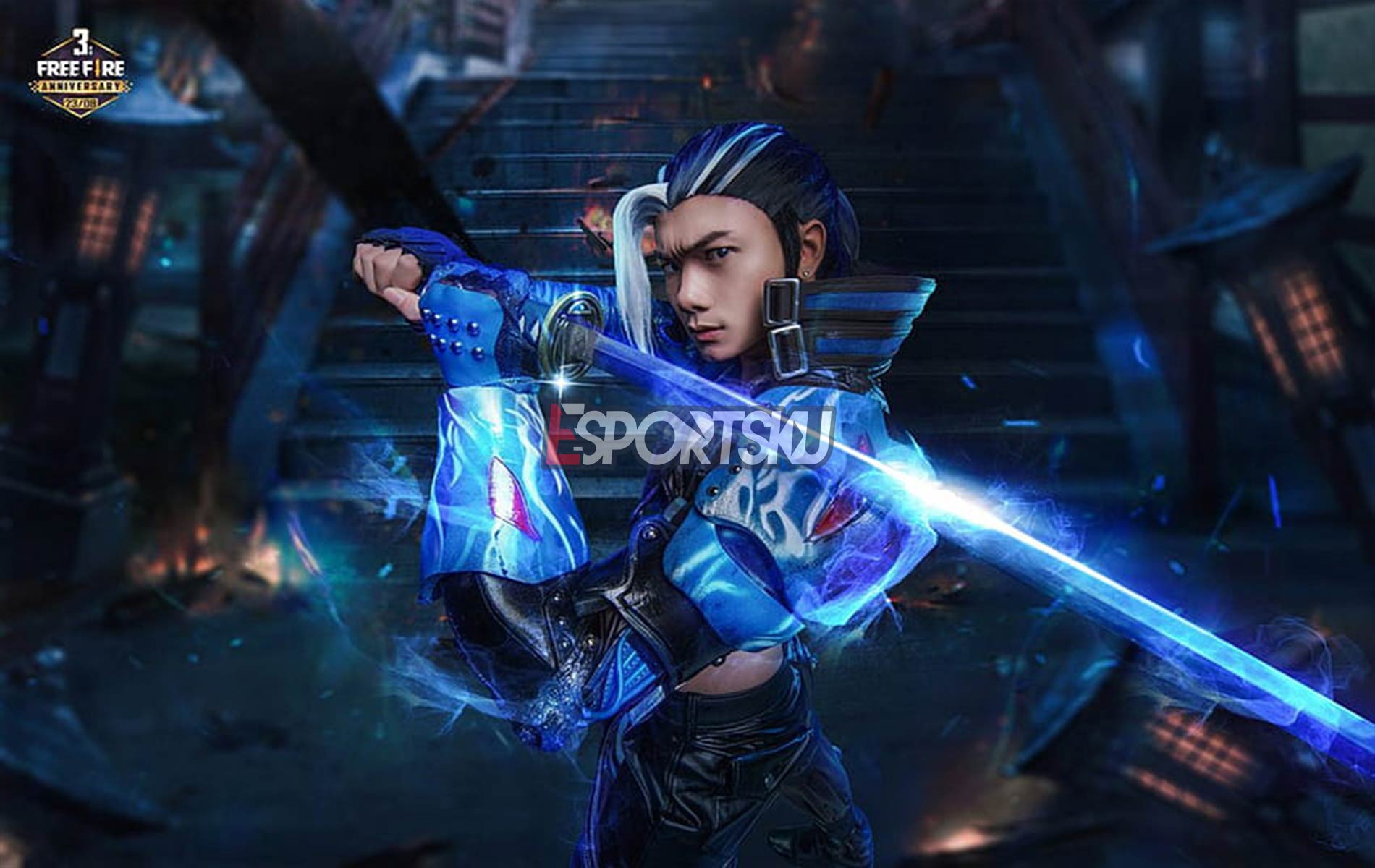 Total Diamond Skin Katana Frostfire Echo Free Fire Ff Esportsku