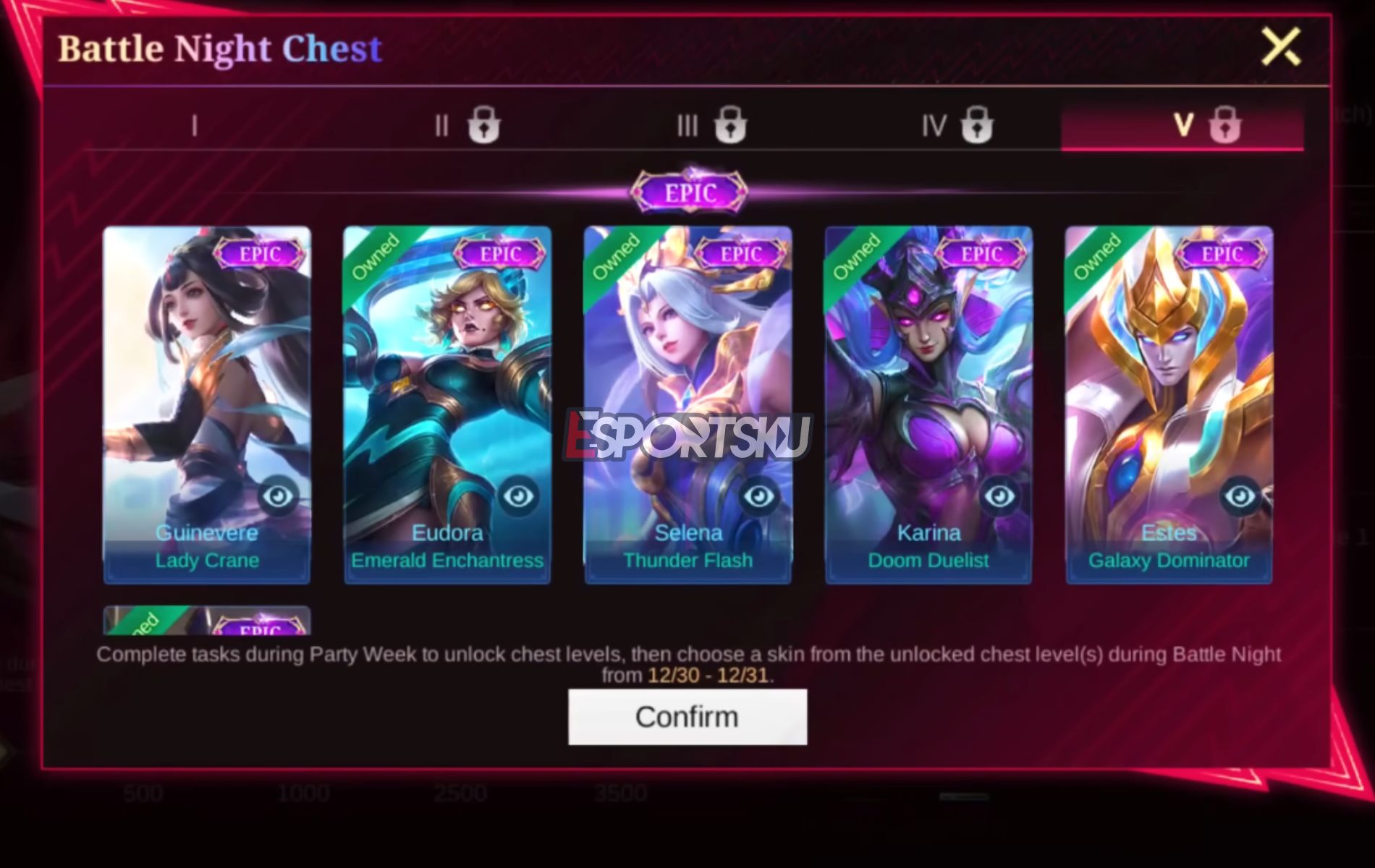 Trik Player Gratisan Event M5 Battle Night Chest Mobile Legends ML