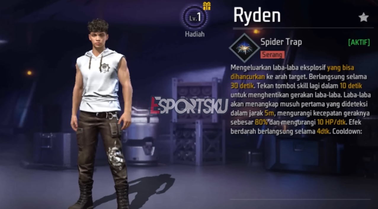 5 Tips Counter Karakter Ryden Free Fire FF Esportsku