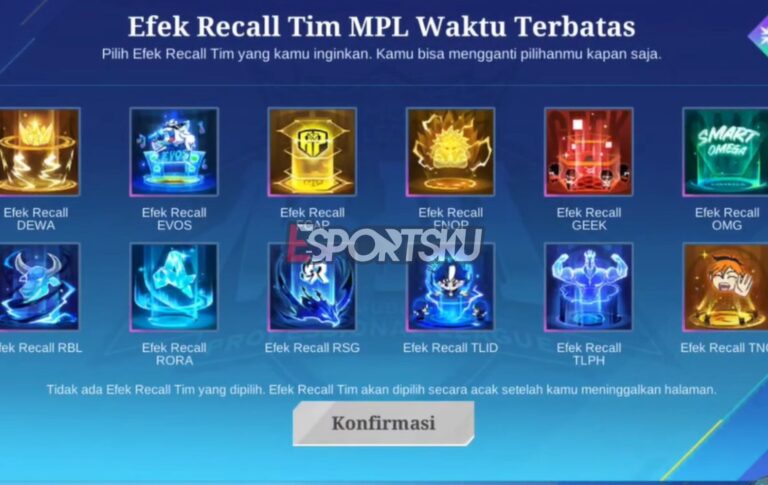 Cara Dapatkan Efek Recall Mpl Terbatas Ml Sebelum Kehabisan Esportsku