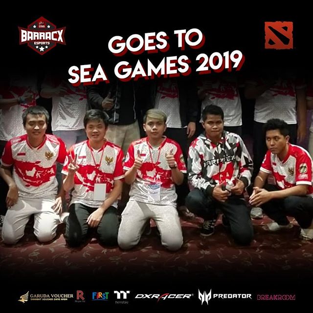 PG.Barracx Mewakilkan Indonesia di SEA Games 2019 Dota 2