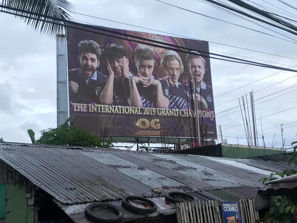 Fans OG Dota 2 Asal Filipina Sewa Billboard