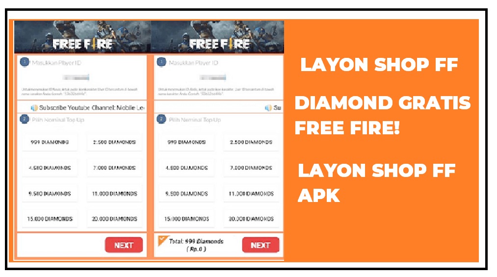 Download Layon Shop FF Apk Layona Free Fire Diamond Gratis FF