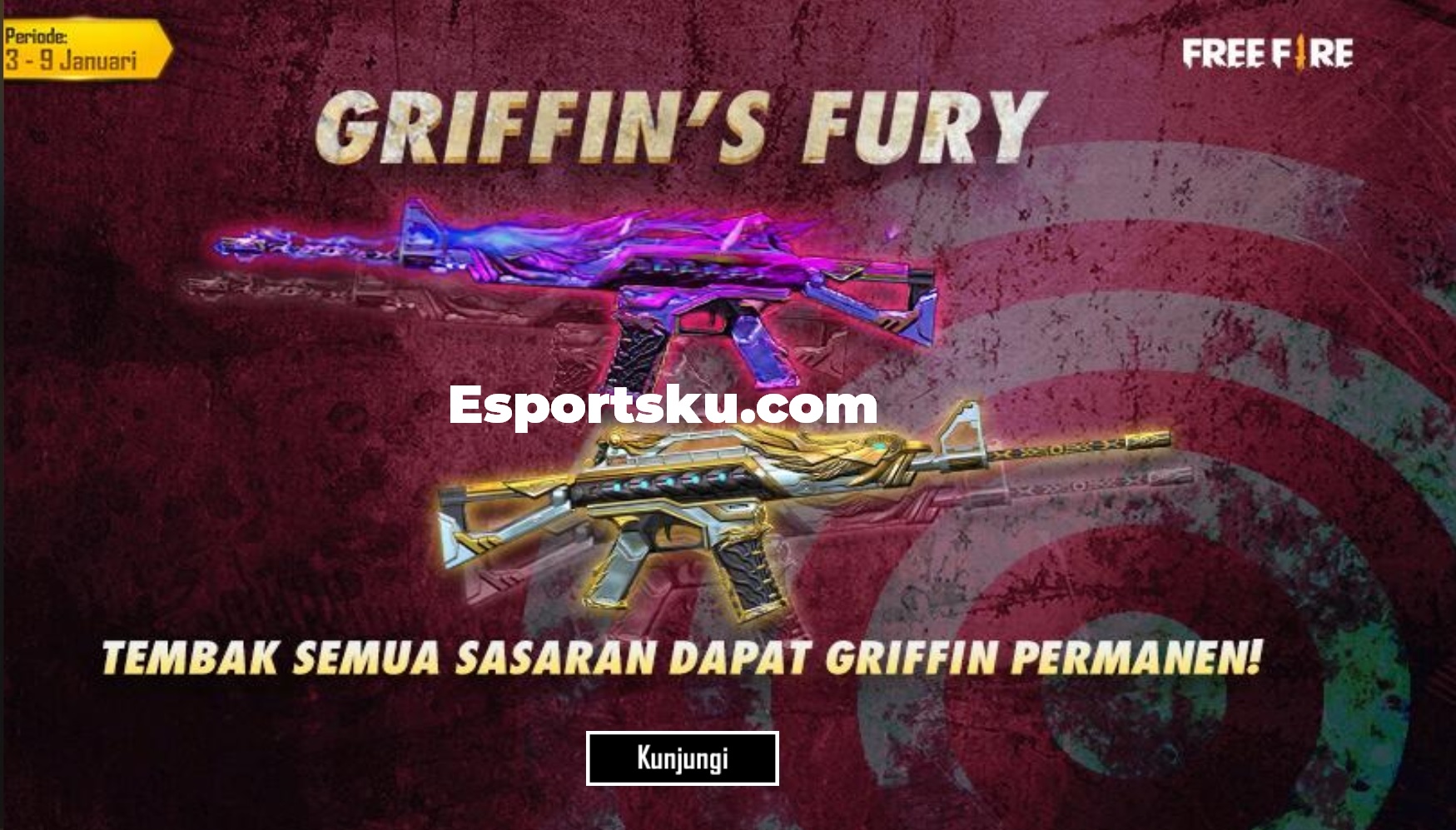 Cara Mendapatkan Skin M4A1 FF Griffin Furry Free Fire