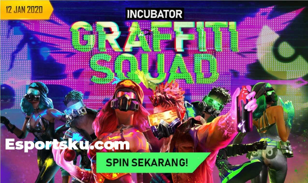 Incubator Graffiti Squad FF Terbaru Januari Free Fire 2020