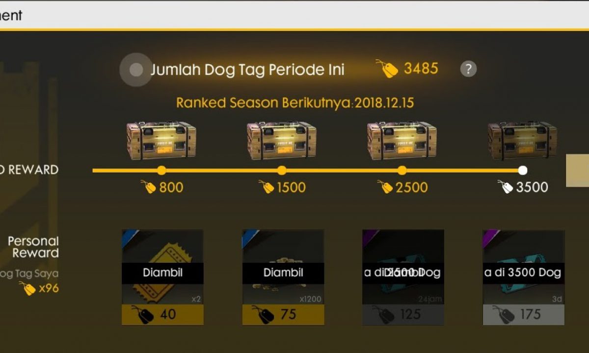 Cara Mendapatkan Dog Tag Ff Gratis Dan Cepat Di Free Fire Esportsku