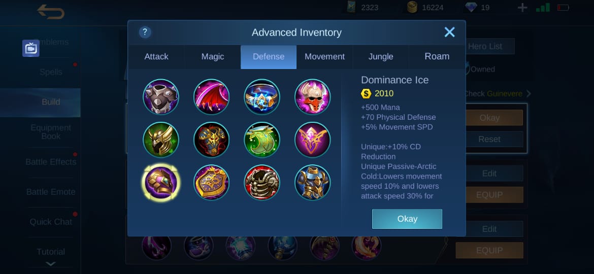 8 Item Counter Yin Mobile Legends (ML)