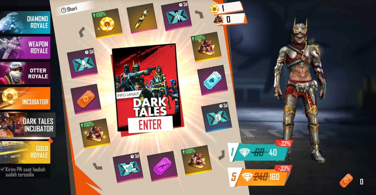 How to Get the Dark Tales Free Fire (FF) Bundle