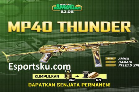 Skin MP40 Thunder Free Fire Gratis di Lebaran FF 2020, Keren! – Esportsku