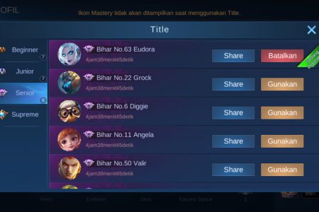 Cara Mendapatkan Title Ml Pada Game Mobile Legends Esportsku