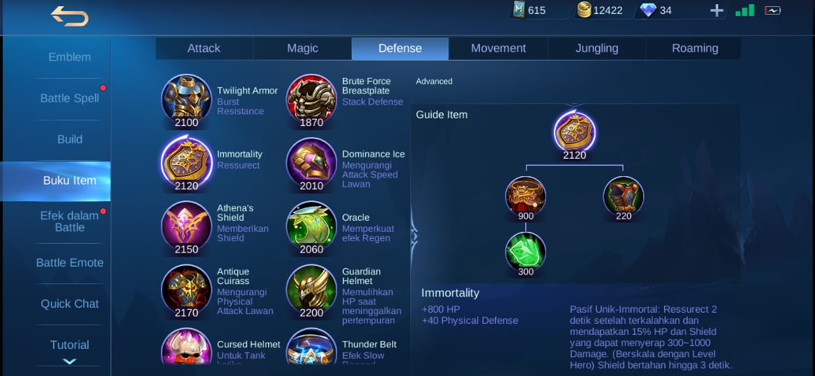 Item Counter Eudora Mobile Legends (ML)