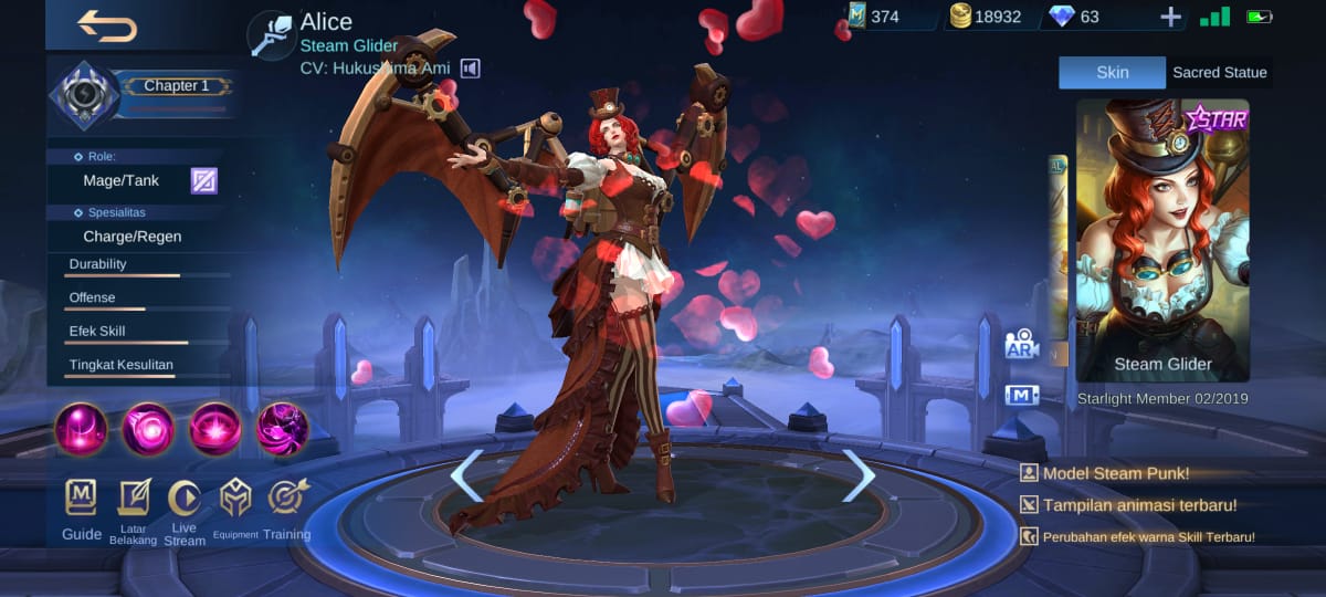 How to Get Skin Alice Steam Glider Mobile Legends (ML)
