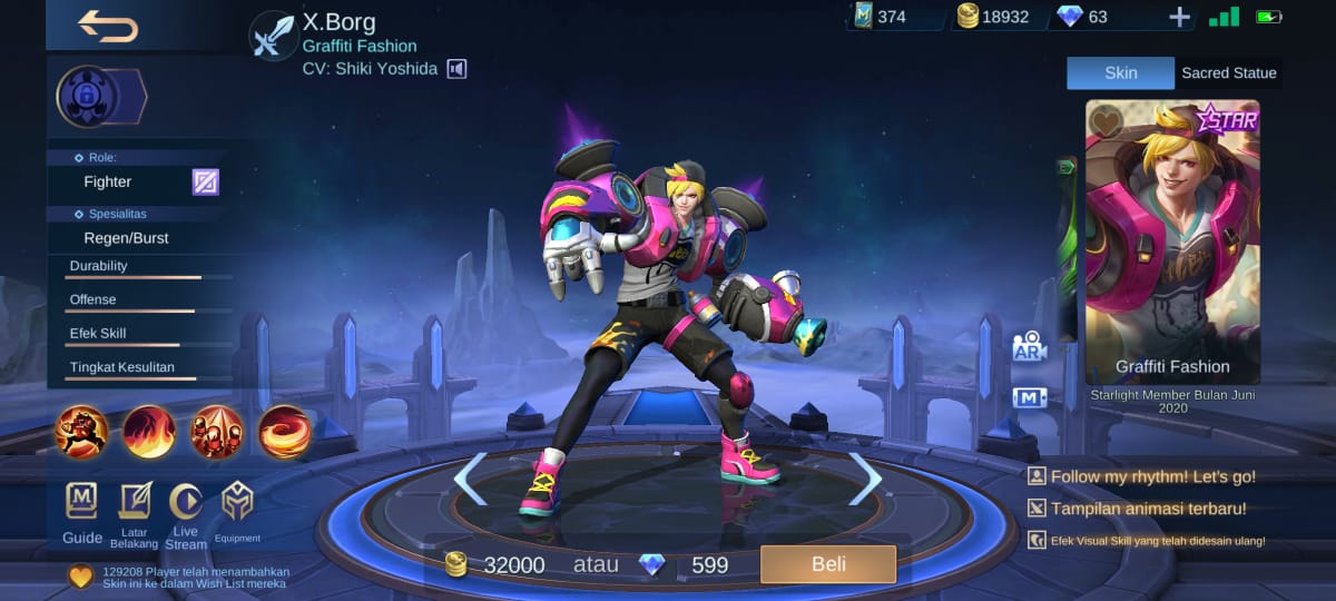 Cara Bermain Menggunakan X.Borg Mobile Legends