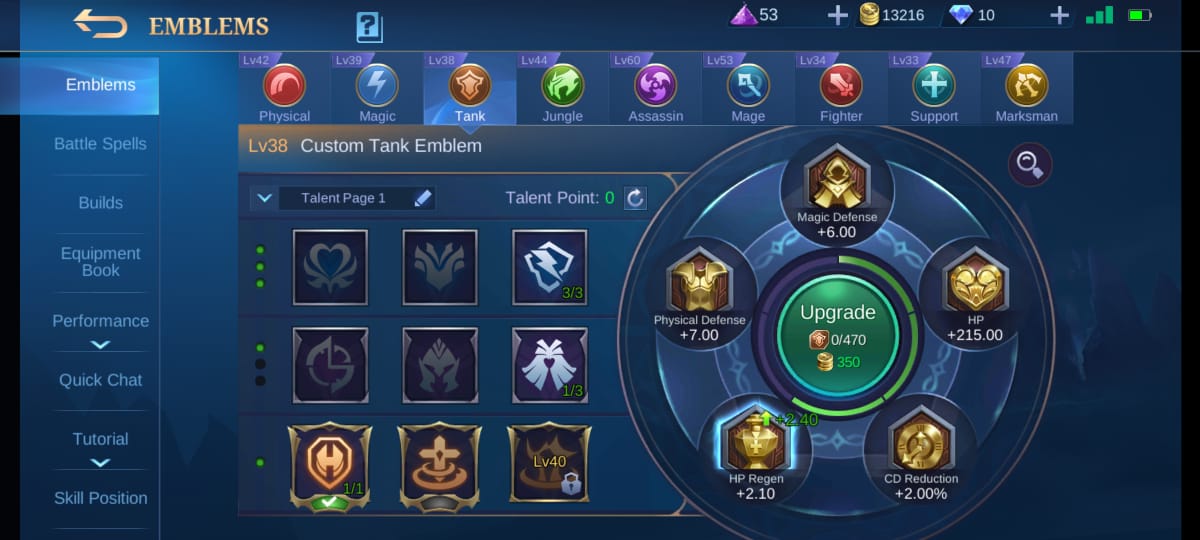 Cara Memilih Emblem Yang Tepat Untuk Hero Mobile Legends (ML)