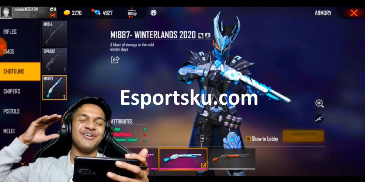 Cara Mendapatkan Skin M1887 Winterlands Free Fire Ff Esportsku