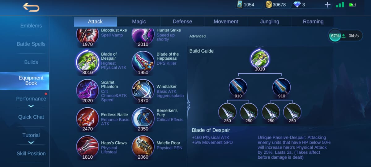 Build Irithel Full Damage Mobile Legends (ML)