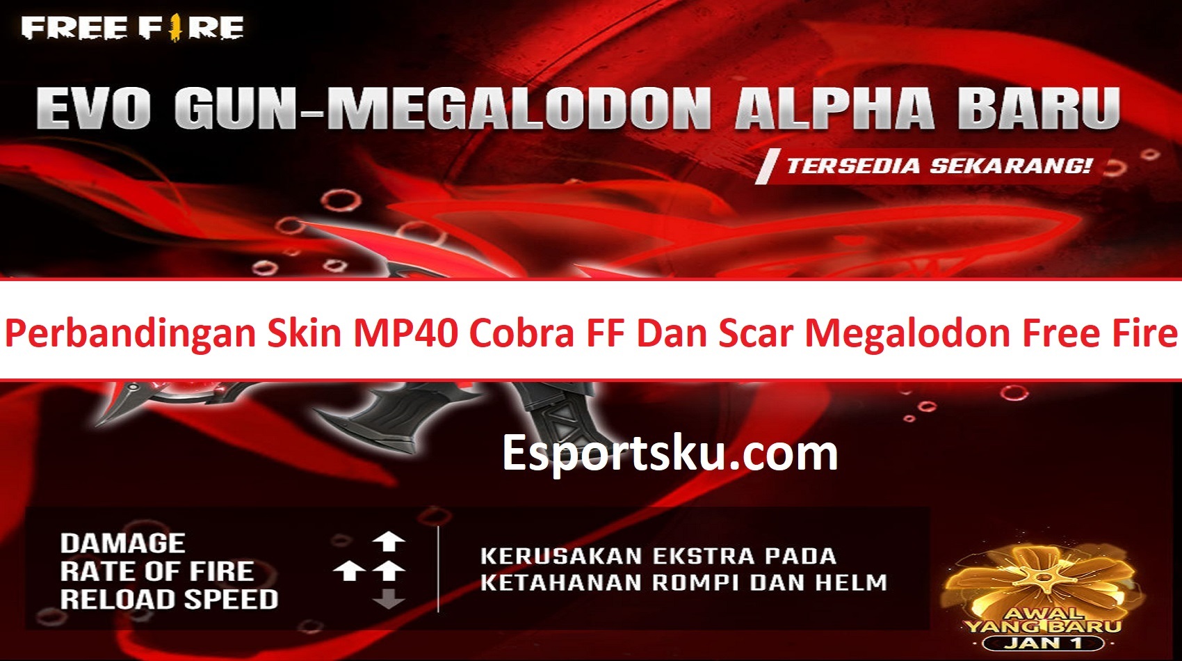 Skin MP40 Cobra FF Vs Scar Megalodon Free Fire