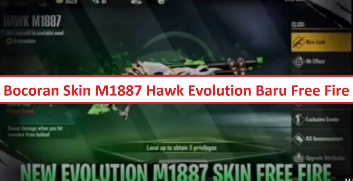 Skin M1887 Hawk Evolution Baru Free Fire (FF)