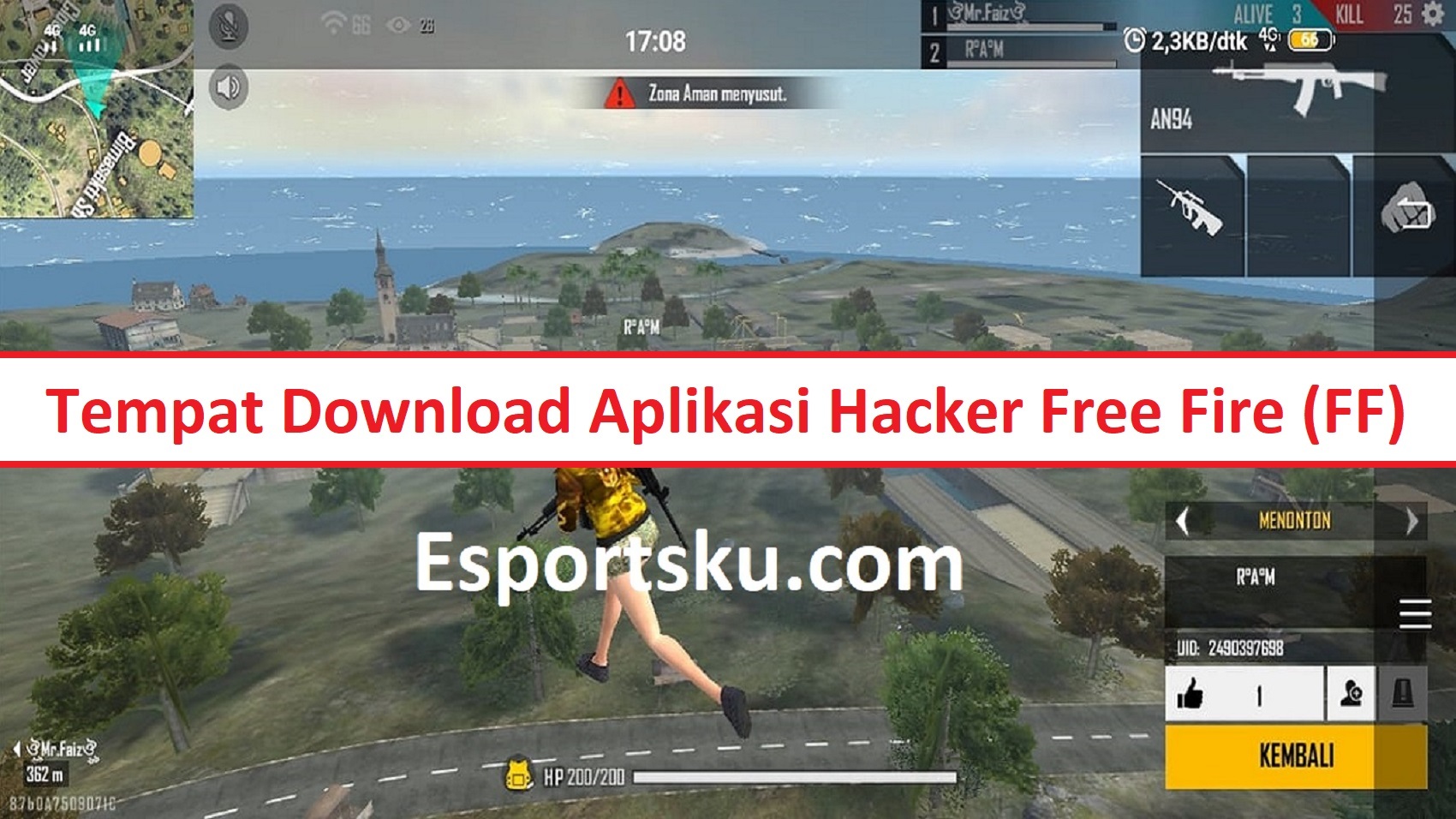 Tempat Download Aplikasi Hacker Free Fire Ff Esportsku