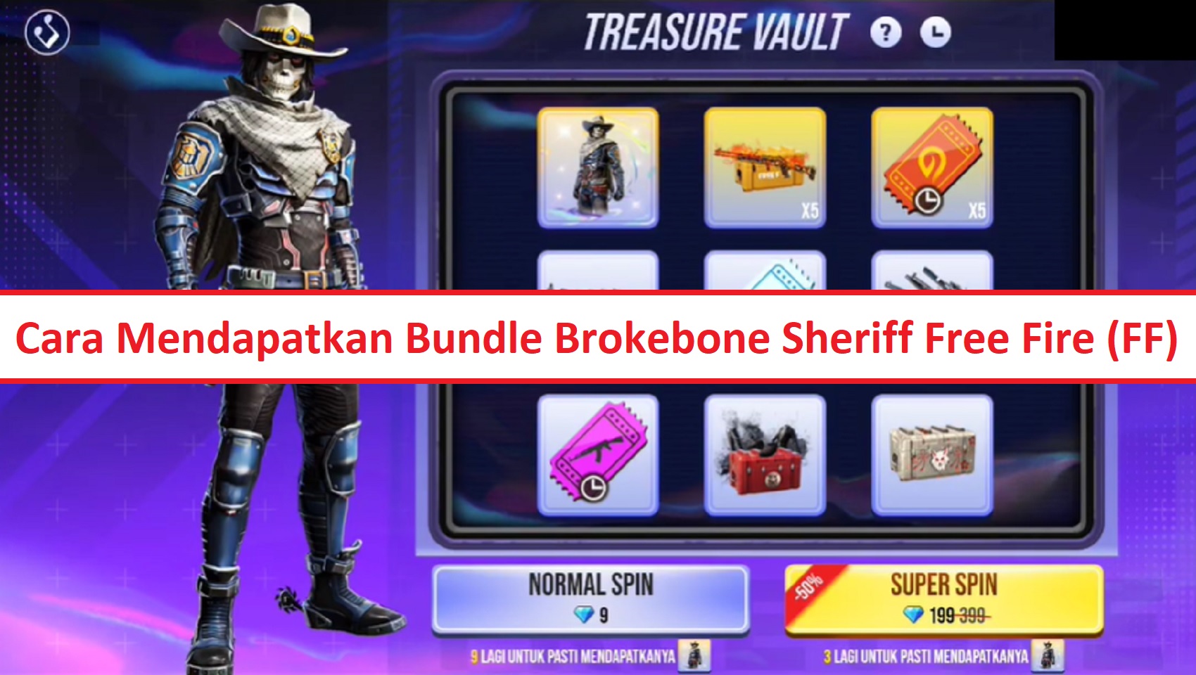 Cara Mendapatkan Bundle Brokebone Sheriff Free Fire Ff Esportsku