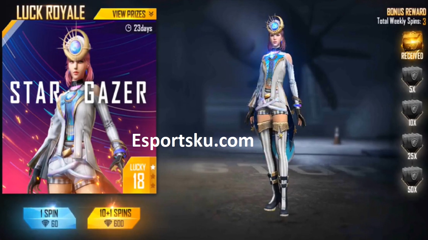 How To Get The Star Gazer Free Fire Ff Bundle Everyday News