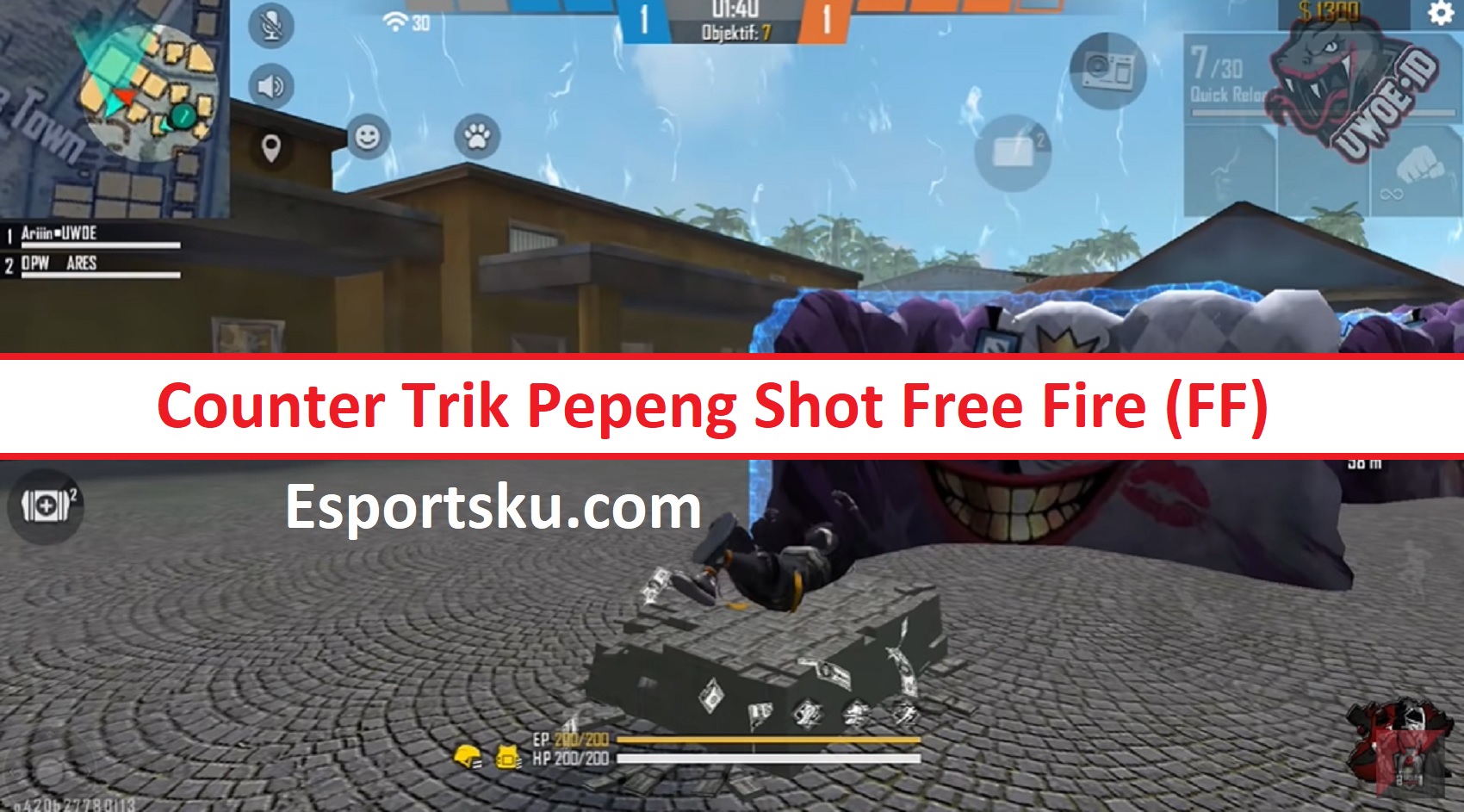 Counter Trik Pepeng Shot Free Fire Ff Esportsku
