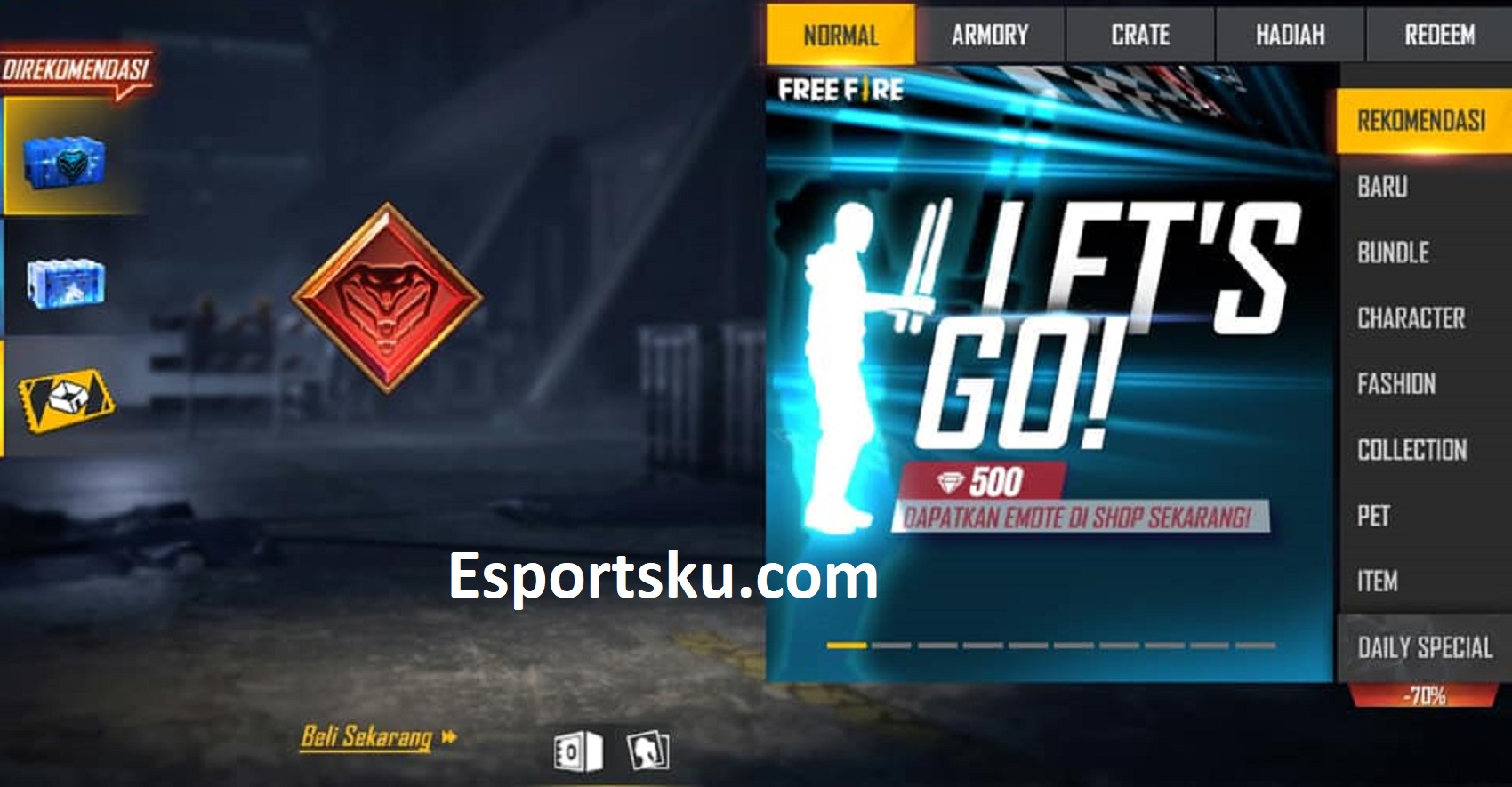 How To Get Emote Lets Go In Free Fire Ff Esports