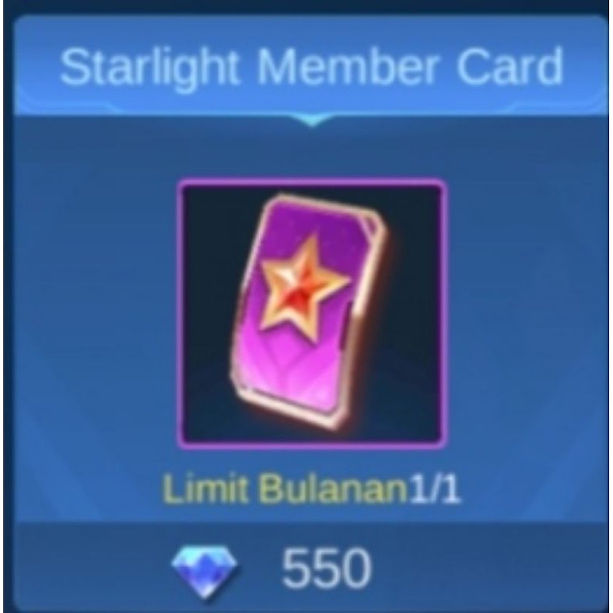 Apa Itu Starlight Member Card di Mobile Legends (ML)