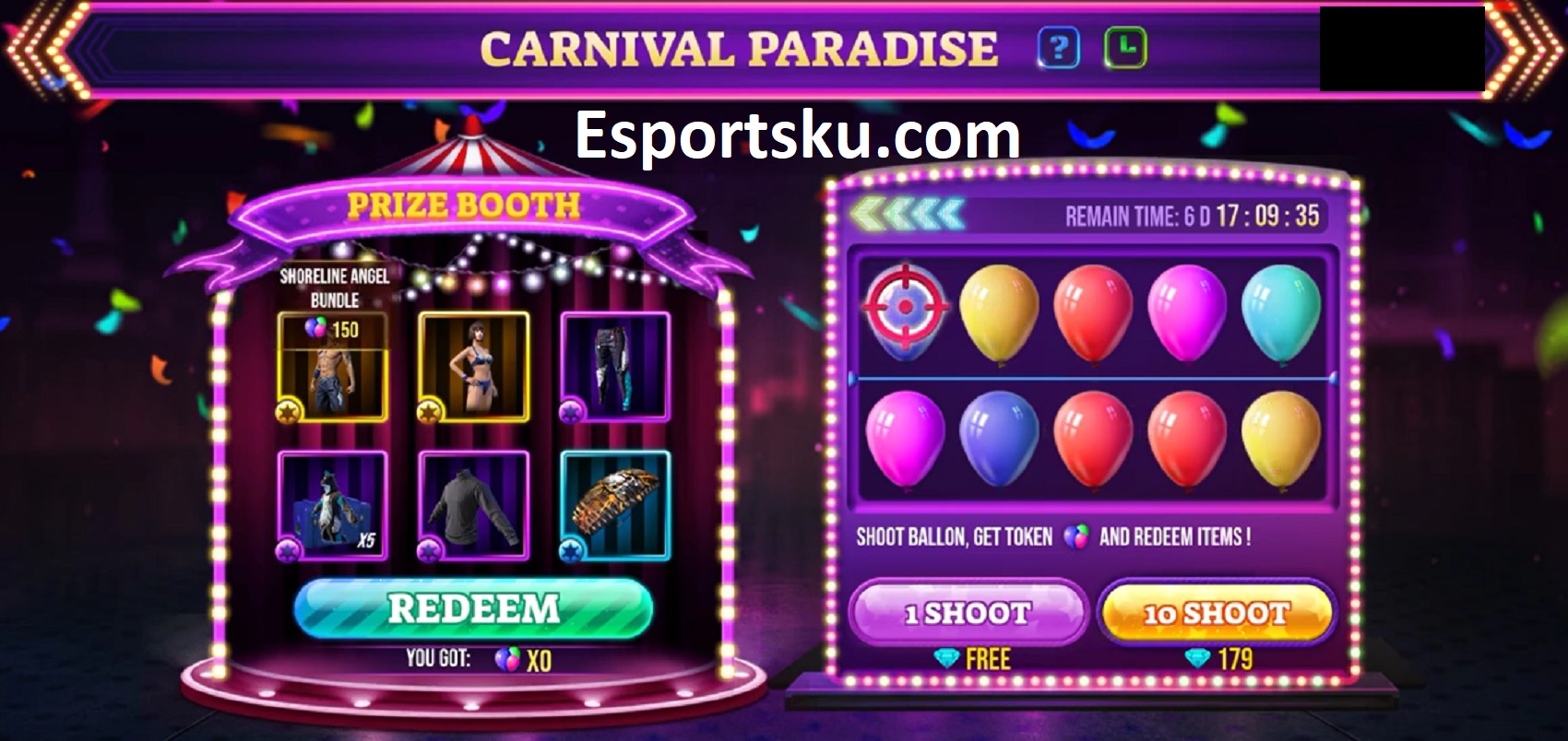 Carnival Paradise Ff Baju Bola Chrono Gratis Terbaru Esportsku