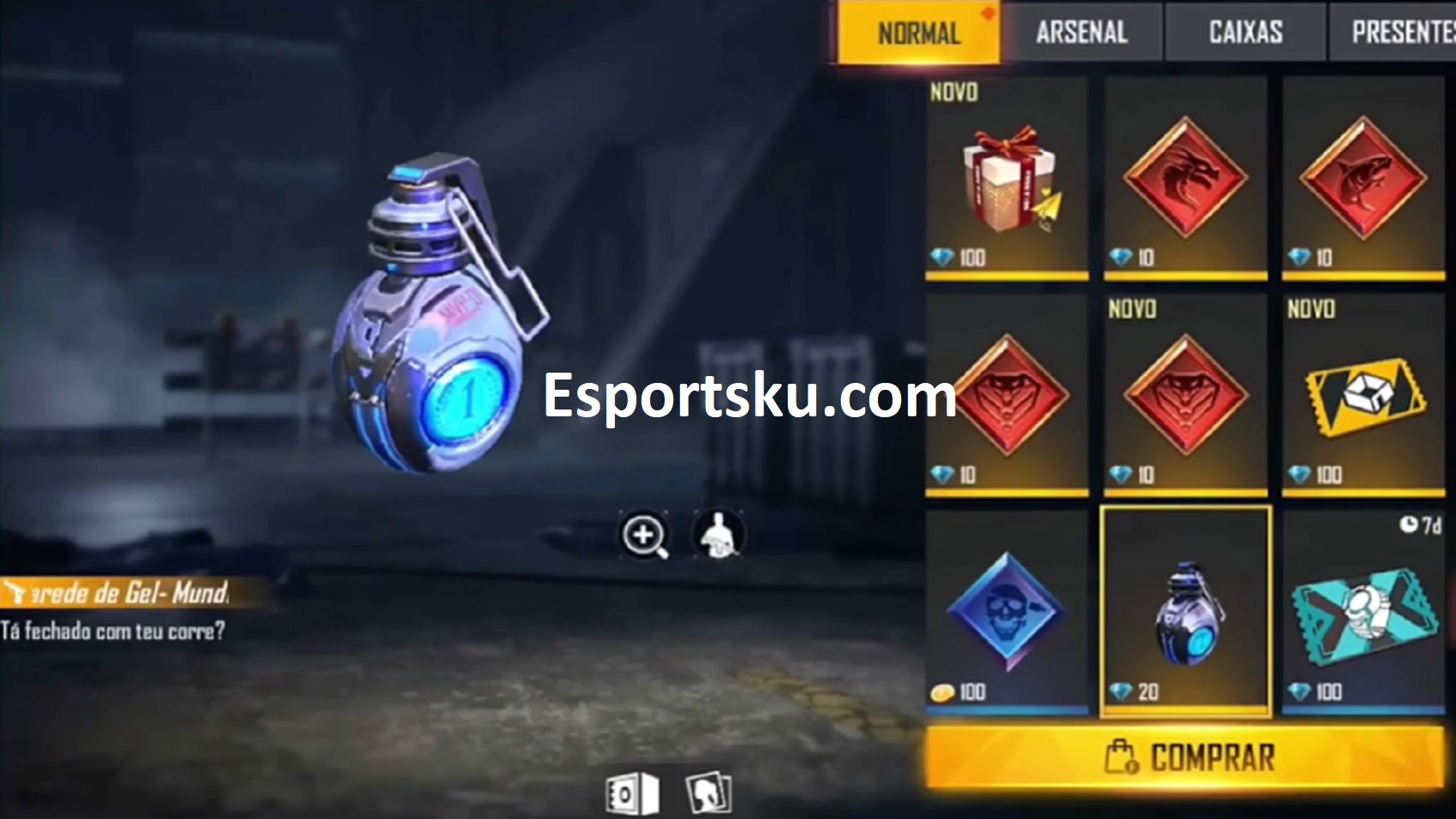 Leaked 2021 Ffws Free Fire Ff Grenade Skin Everyday News
