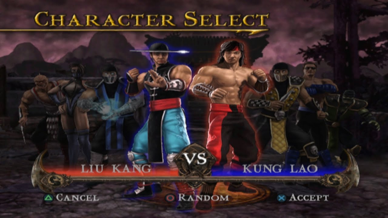 jurus kombo karakter Mortal Kombat Shaolin Monks PlayStation 2 (PS2)