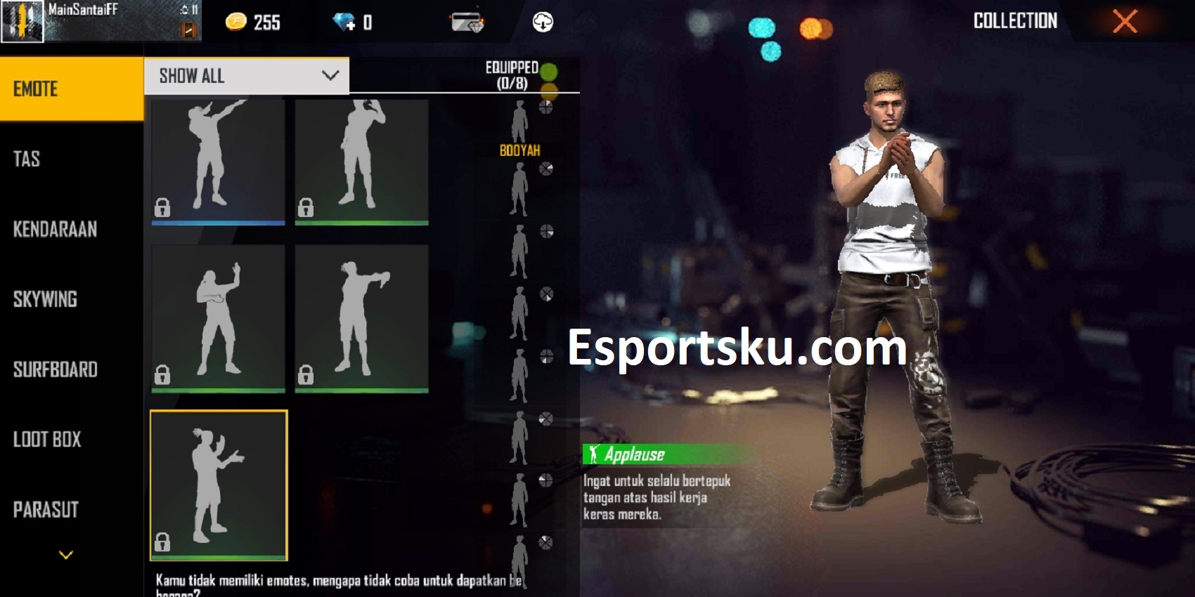 10 Emote Termurah Free Fire (FF) Ala Esportsku