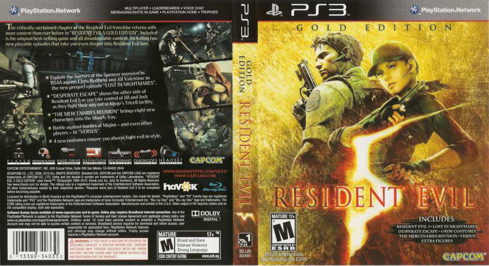 tutorial Resident Evil 5 Gold Edition PlayStation 3