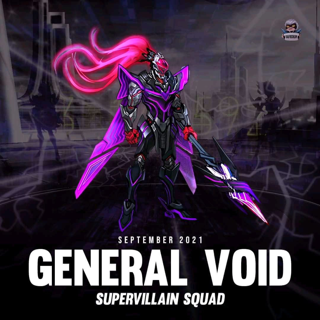 Bocoran Skin Supervillain Squad Alpha General Void Mobile Legends (ML)