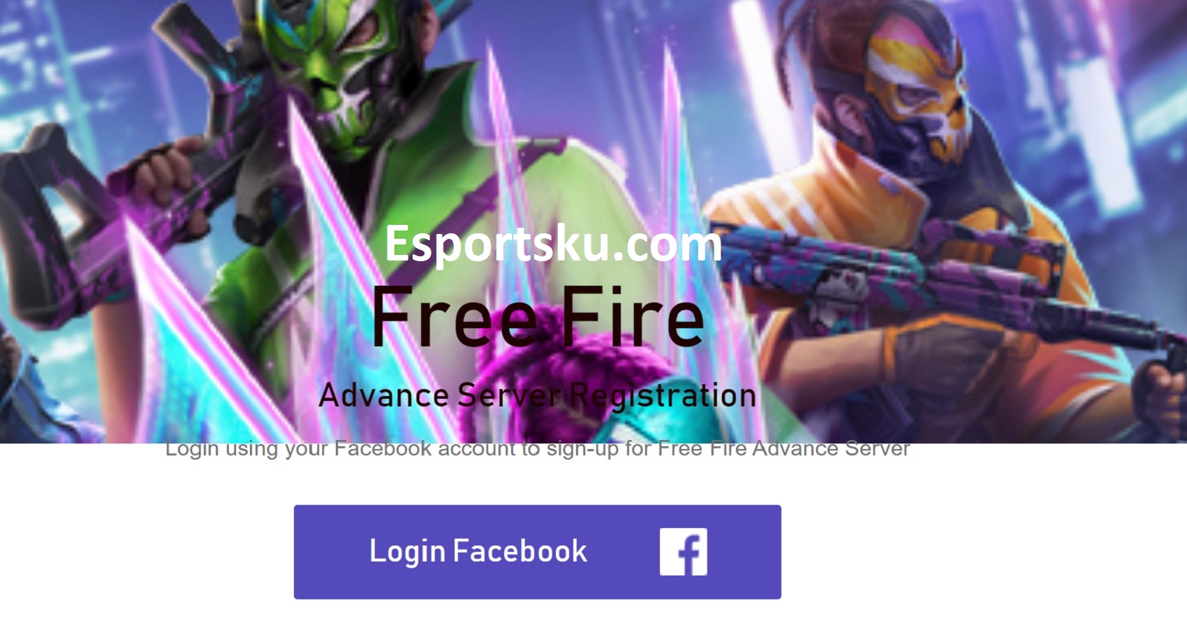 Pendaftaran Advance Server September 2021 Free Fire Dibuka Ff Esportsku