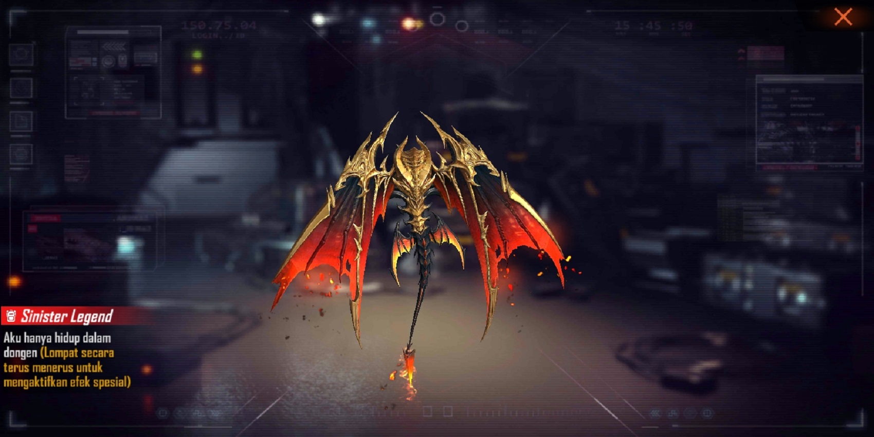 Cara Mendapatkan Backpack Sinister Legend Free Fire (FF)