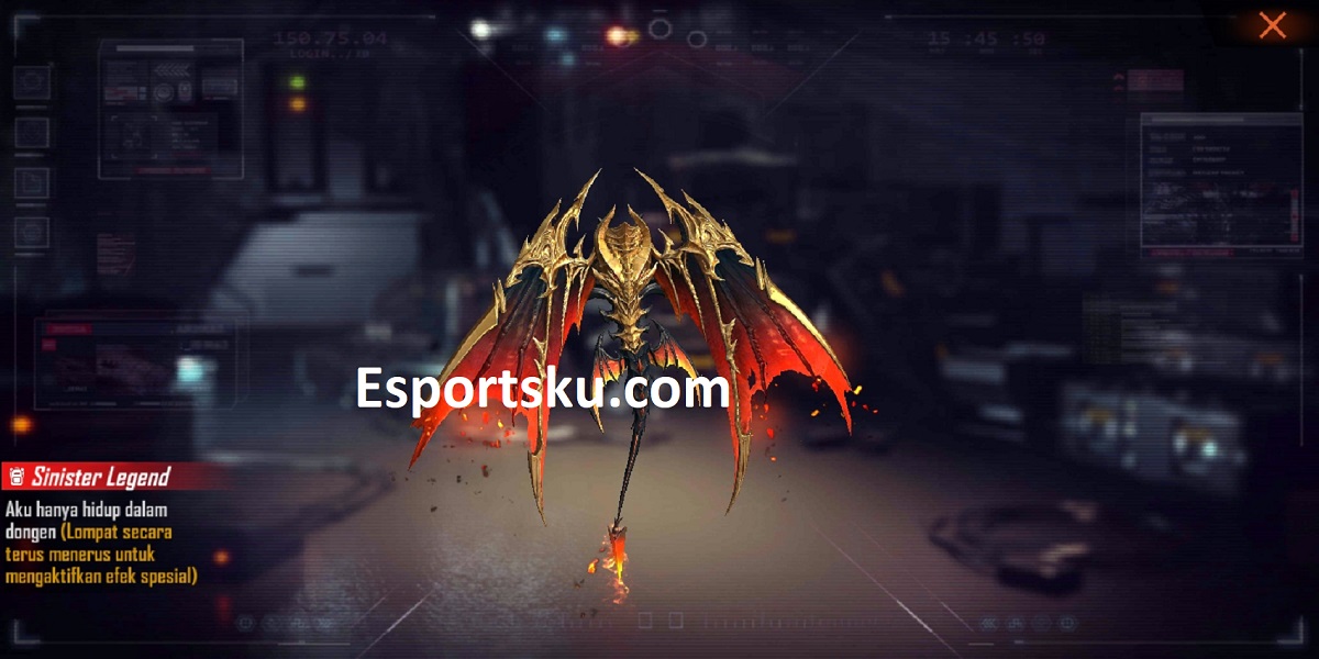 Cara Mendapatkan Backpack Sinister Legend Free Fire (FF)